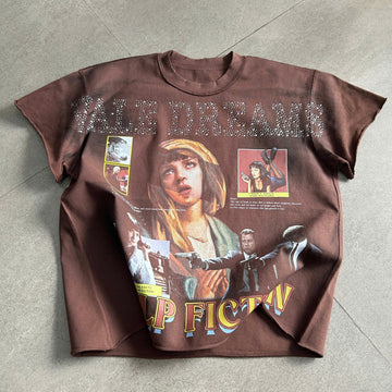 Dream Girl Graphics Print Cotton T-shirt