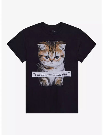 I'm Boutta Crash Out Cat T-Shirt