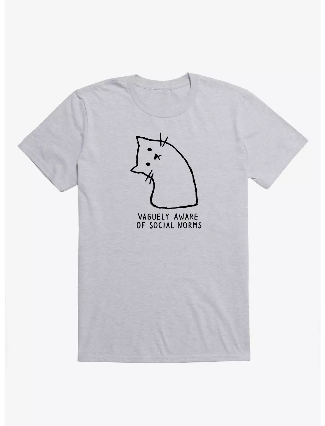Vaguely Aware Of Social Norms Cat T-Shirt