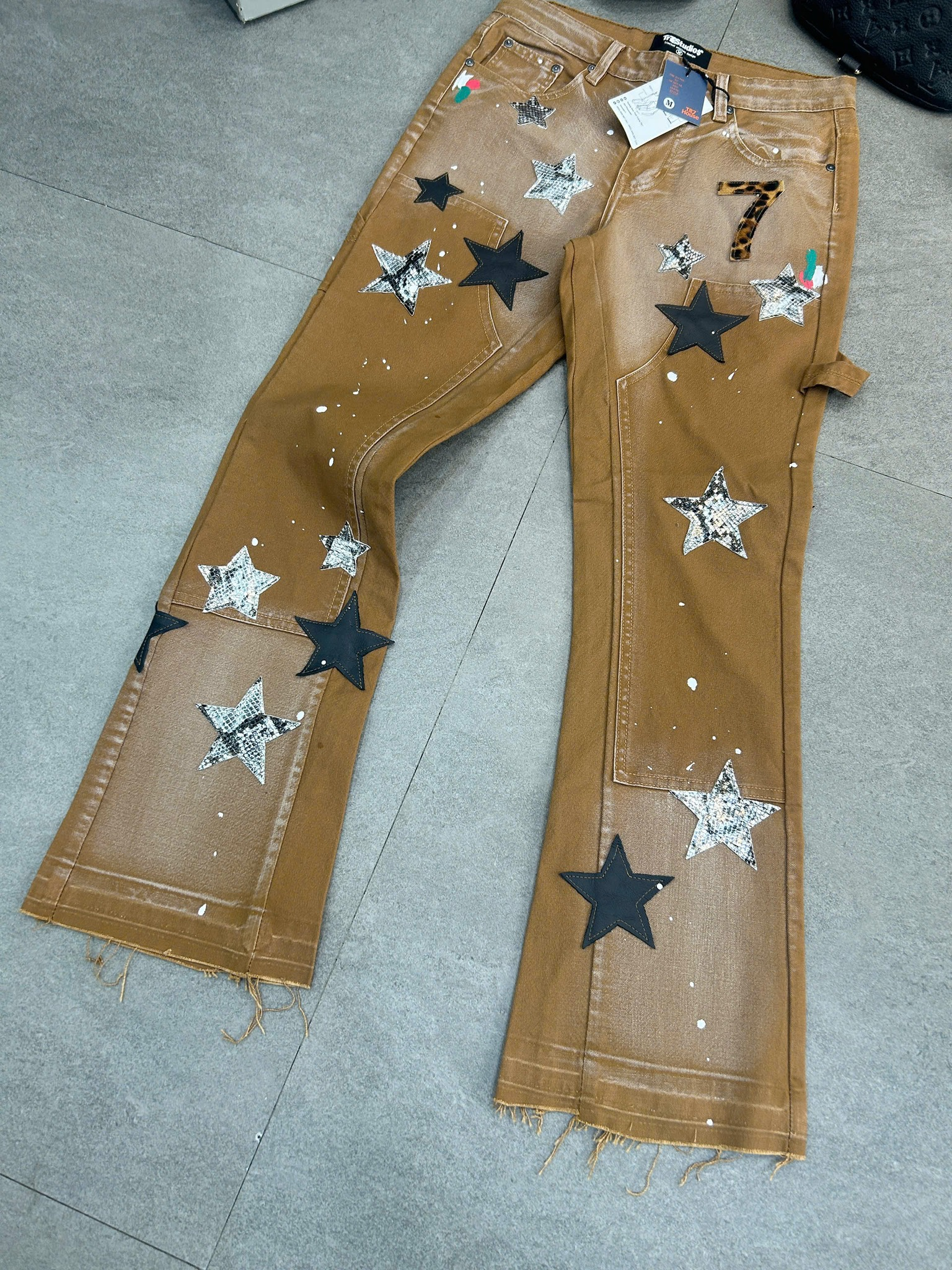 Brown Cowboy Star Jeans
