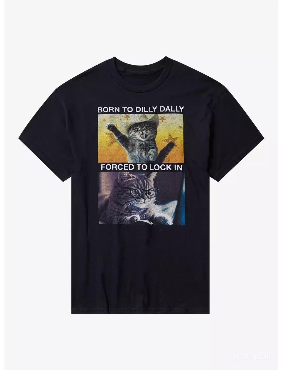 Dilly Dally & Lock In Cat T-Shirt
