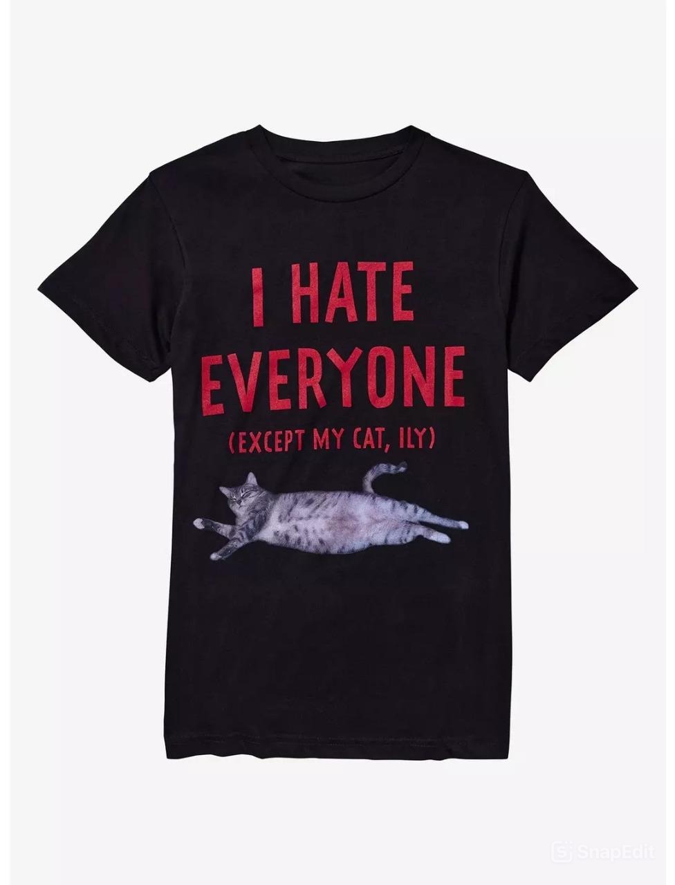 I Hate Everyone Cat T-Shirt