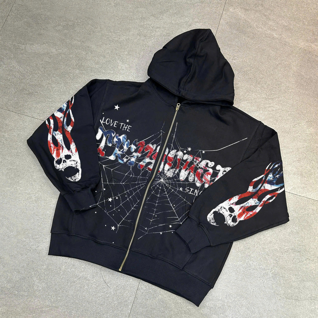 TR7 America Flag Ziper Hoodies